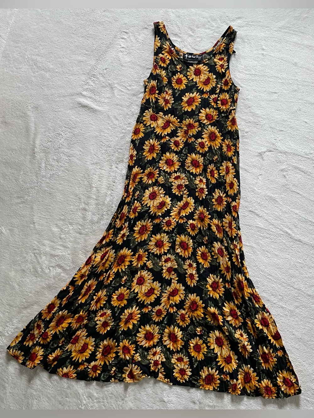 Sleeveless Sunflower Maxi Dress size 7